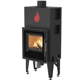 HS Flamingo S5 Kamineinsatz Stahl Schwarz 5 kW Automatic Automatische