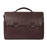 Piquadro Carl Briefcase 1 Handle Dark Brown