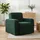 vidaXL Relaxsessel Dunkelgrün Samt 47,5 x 69 x 69 cm Grün mit Rollen