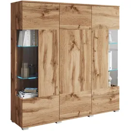 OTTO home Highboard 135 x 134 x 39,5 cm Beige / Braun