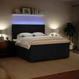 vidaXL Boxspringbett 180 x 200 cm Schwarz