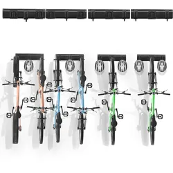 VEVOR Fahrradständer Wandhalterung die Garage 6 Fahrräder + 6 Helme