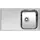 Reginox Diplomat 10 ECO rechts Auflage Edelstahl silber Handbetätigung 860 x 500 mm