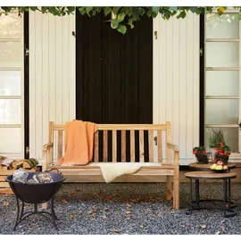 Siena Garden Gartentisch Rund Holz Braun 50 cm x 50 cm