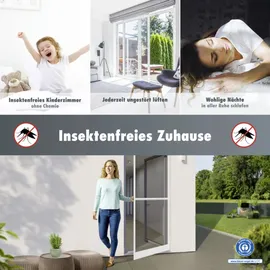 Primaster Insektenschutz-Tür 100 x 210 cm Weiß