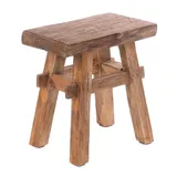 DESIGN DELIGHTS Hocker Holz 45 x 43 x 27 cm Beige