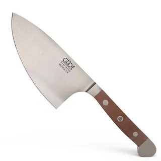 Güde Solingen - Kräutermesser "Shark" geschmiedet, 14 cm, Walnussholz, ALPHA WALNUSS, Doppelkropf, Handmade Germany
