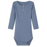 Name It Baby - Jungen Nbmkab Ls Body Noos, Troposphere/Detail:melange, 86 - 86