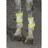 ELDORADO Reflektor-Gamaschen 2 Stück 36 cm Silber/Neongelb