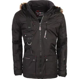 Geographical Norway warme Herren Jacke Parka Winter Anorak G-Chirac, Schwarz, Größe L - Schwarz - L