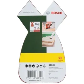 Bosch Schleifpapier-Set 25-tlg. Körnung 80/120/180