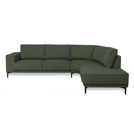 OTTO home Eckcouch Chenille 2-Sitzer Grün