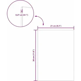 vidaXL Dekoplatten 50 pcs Beton Grau 21 x 30 x 0,27 cm Holzwerkstoff Grau