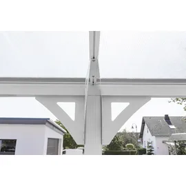 Westmann Carport Helsinki 3,05 x 5,03 m weiß inkl. Regenrinne