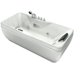 AcquaVapore Whirlpool Vollausstattung Pool Badewanne Wanne W49H-PR 170x80cm mit Heizung