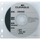Durable CD-Hülle CD/DVD Cover File mit Lochung transparent VE=10x10 Stück
