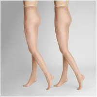Hudson Damen Strumpfhosen Simply 20 2-Pack transparent matt Teint