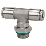 Riegler T-Steckverschra., drehbar, G 1/8 a., Schl.- Ø8, 15bar, ES 1.4404