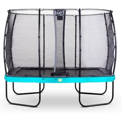 EXIT Elegant Trampolin 214x366cm mit Economy Sicherheitsnetz - blau EINHEITSGRÖSSE