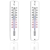 TronicXL Fensterthermometer 2 Stück Wandthermometer Innen Außen Thermometer Garten Haus Wand