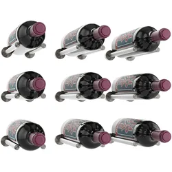 VintageView VRC-Design-Kit für die Lagerung von 9 Flaschen Nickel gebürstet