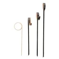 NATURESTAR Ring Fingerfood Spieße 38949 , 1 Packung = 100 Stück, 18 cm, schwarz