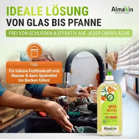 AlmaWin Spülmittel Sanddorn Mandarine 1 l