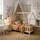 ML-Design Kinderbett Hausbett 70 x 140 cm Kiefer natur beige