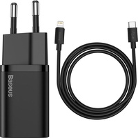 Baseus Super Si Set Quick Charger (20 W, Quick Charge 3.0), USB Ladegerät, für Mobilgeräte Universal Schwarz