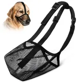 VSSHE Maulkorb für Hunde,Hunde Maulkorb mit Abgerundetem Mesh Schlaufe Atmungsaktiv Sicherer Schneller Sitz Für Kleine Mittelgroße und Große Hunde Verstellbare Fressschutz Hund ​Beißen und Kauen-XS