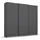 Rauch Schwebetürenschrank RAUCH "Kleiderschrank Schrank Garderobe Wäscheschrank Ankleide OTELI", grau (graumetallic), B:203cm H:210cm T:68cm, Holzwerkstoff, Schränke, Schwebetürenschrank, in verschiedenen Dekor- und Hochglanzfarben