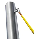 Pina DESIGN seit 1979 - 1x Pfosten für Hängematte, wetterfester Hängematten Mast zur Befestigung | Outdoor Gestell (2,5m Pfosten – für 2 Personen & Hängemattenlänge max. 390cm, Ohne Bodenhülse)