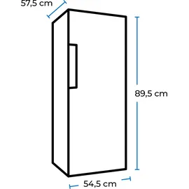 GGV Exquisit RKS120-V-H-160F Retro-Kühlschrank (122 l, 875 mm hoch, Taubenblau)