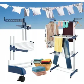 Relaxdays 179 m blau/weiß