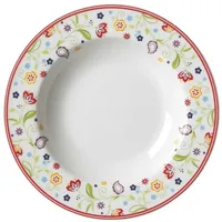 Ritzenhoff & Breker 6er-Set Ritzenhoff & Breker Suppenteller Shanti Doppio Ø 22 cm Porzellan Bunt