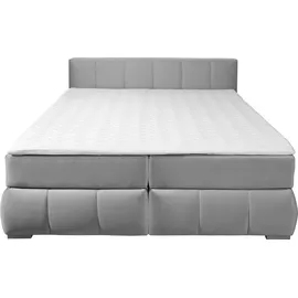 Home Affaire Boxspringbett »Chelles« inkl. Kaltschaumtopper, in 5 Breiten und 3 Matratzenarten silberfarben
