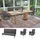 MCW Esszimmerstuhl MCW-G55 Stoff grau-braun 2er Set