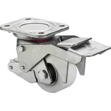 BS Rollen Heberolle W120.B15.075 Lenkrolle mit Feststeller, Raddurchmesser 75 mm,