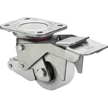 BS Rollen Heberolle W120.B15.075 Lenkrolle mit Feststeller, Raddurchmesser 75 mm,