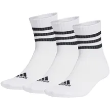 adidas 3-Streifen Cushioned Sportswear Low-Cut Socken 3 Paar White / Black 46-48