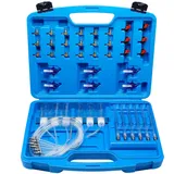CCLIFE Diesel Rücklaufmengen Tester CDI Common rail Injector Prüfer Prüfgerät Injektoren mit 24 Adapter und neu Adapter