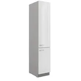 Küchen-Preisbombe Hochschrank 40 cm Weiß Hochglanz + Grau 40 x 0 x 0 cm Grau