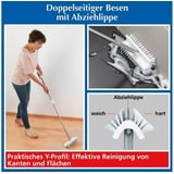 Maximex Doppelseitiger Besen mit Abziehlippe