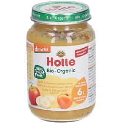 Holle Apfel Banane mit Aprikose Glas 190 g