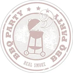 Bierdeckel aus Filzpappe/Karton, "BBQ", Ø 107 mm, rund, 100 Stück - Mank