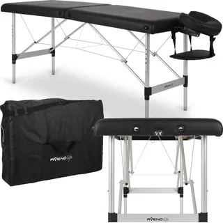 Aga24 HABYS Aluminium Massageliege Schwarz