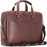 LEONHARD HEYDEN Roma Aktentasche Leder 41 cm Laptopfach braun