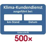 Eichner Kundendienstaufkleber Kunststoff 6x4 cm blau/weiß