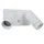 LUCIDE Außenstrahler Aluminium 15,6 cm 2xGU10 IP54 weiß