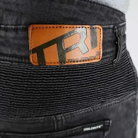 Trilobite Acid Scrambler Doublelayer Motorrad Jeans, schwarz, 34/32